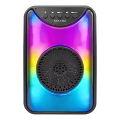 GENERICO - Mini Parlante Con Luces 4 Bt Aux Fm Usb Luz Led
