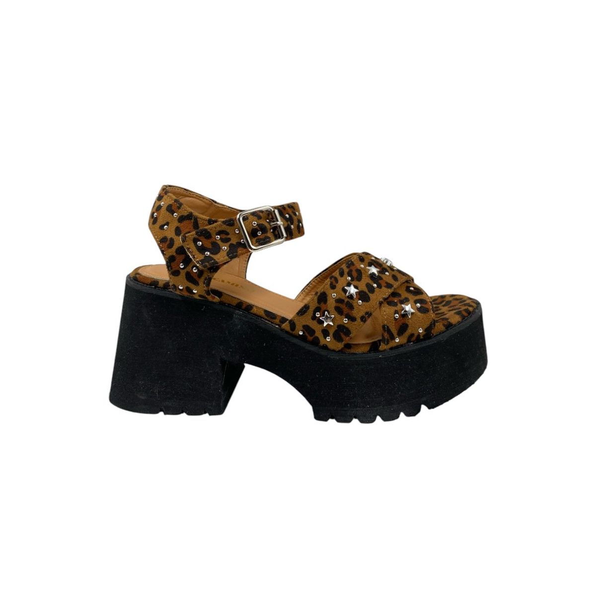 HERIEL - Sandalia Camel Print Plataforma Mujer.