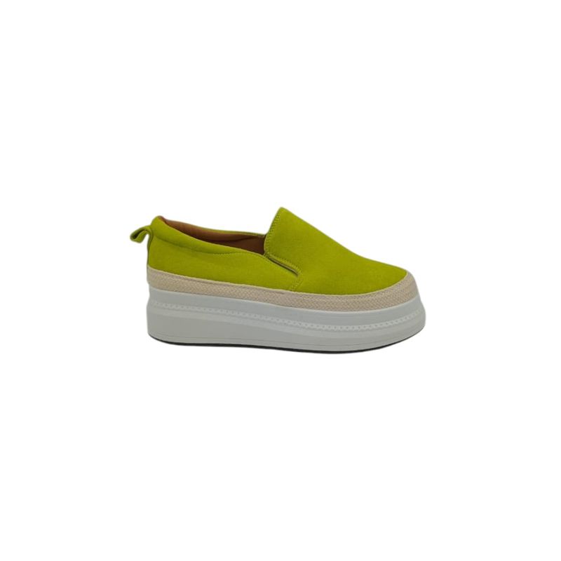HERIEL - Zapatilla Verde Plataforma Mujer