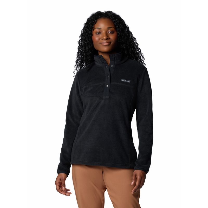 COLUMBIA - Polar Mujer Benton Springs Half Snap Negro COLUMBIA