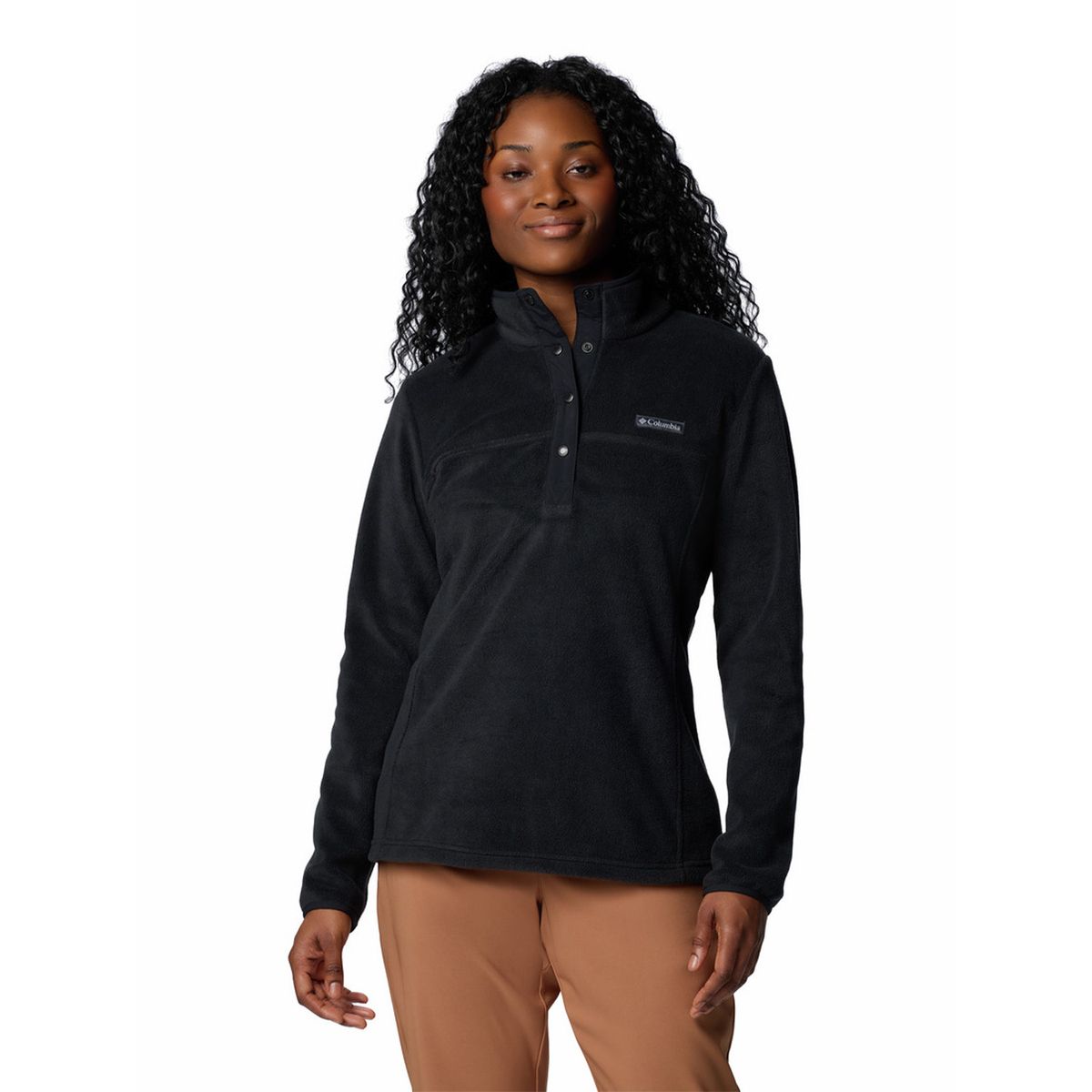 COLUMBIA - Polar Mujer Benton Springs Half Snap Negro COLUMBIA