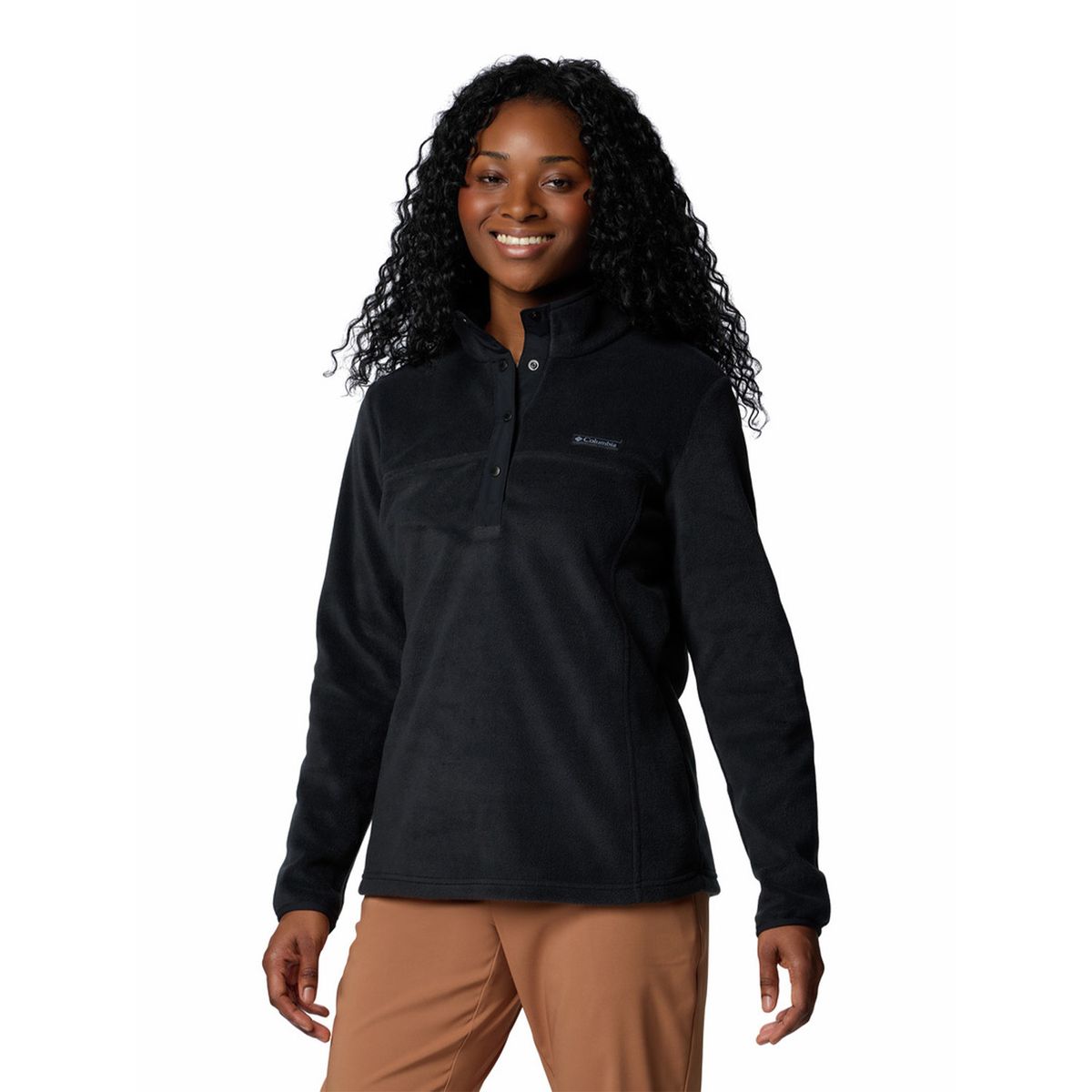 COLUMBIA - Polar Mujer Benton Springs Half Snap Negro COLUMBIA