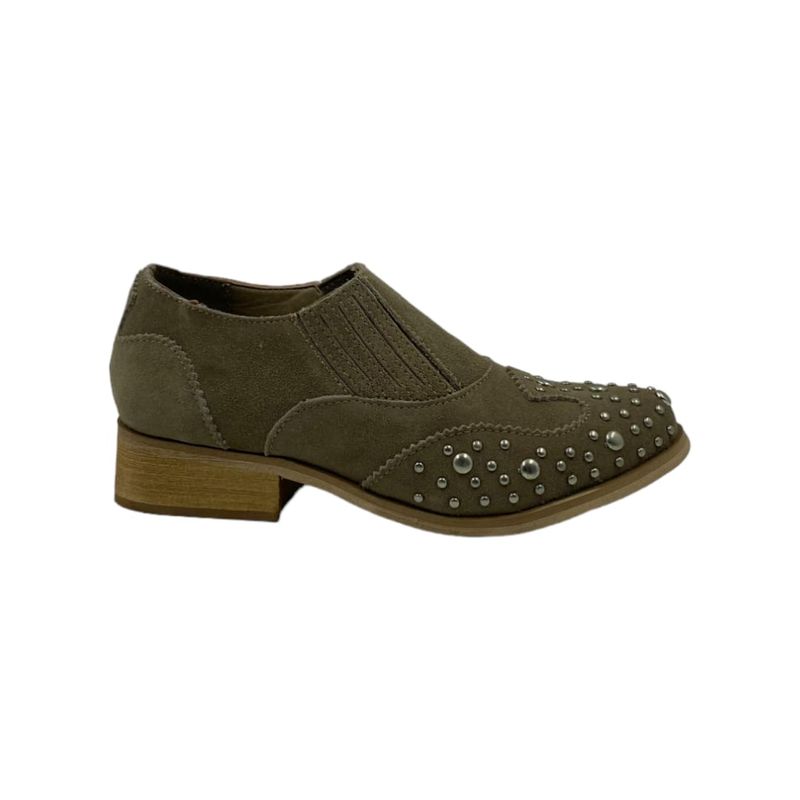 HERIEL - Zapato Khaki Gamuza Tachas.