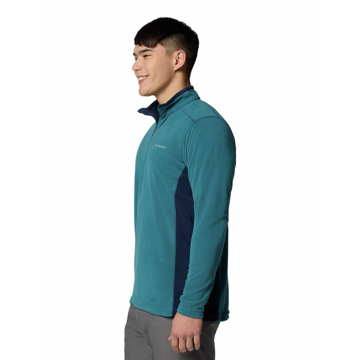 COLUMBIA - Polar Hombre Klamath Range Half Azul COLUMBIA
