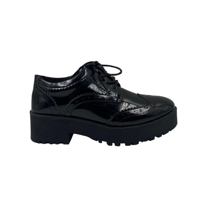 HERIEL - Zapato Negro Charol Hombre.