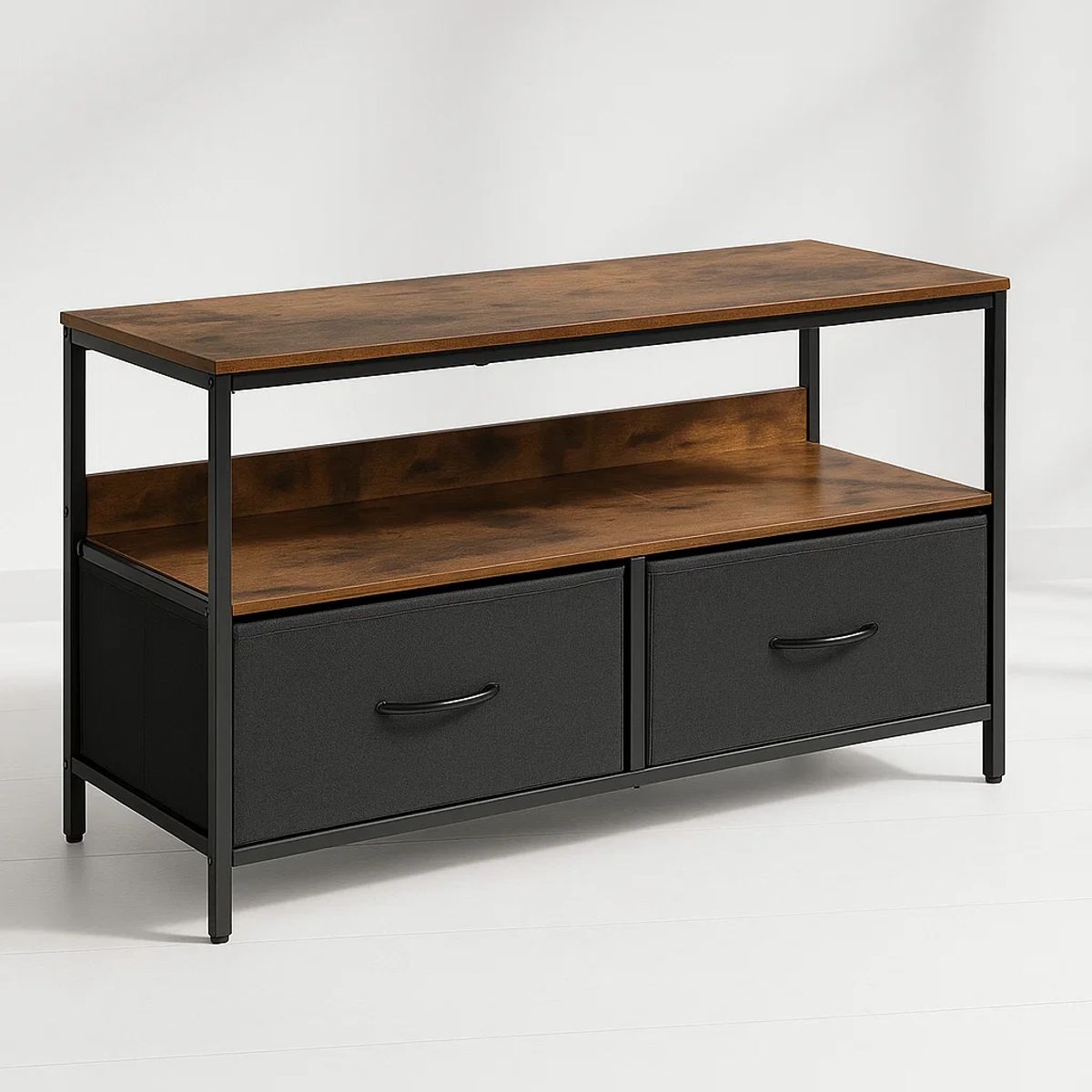 KLIK - Rack de TV Rústica con Organizador - Café