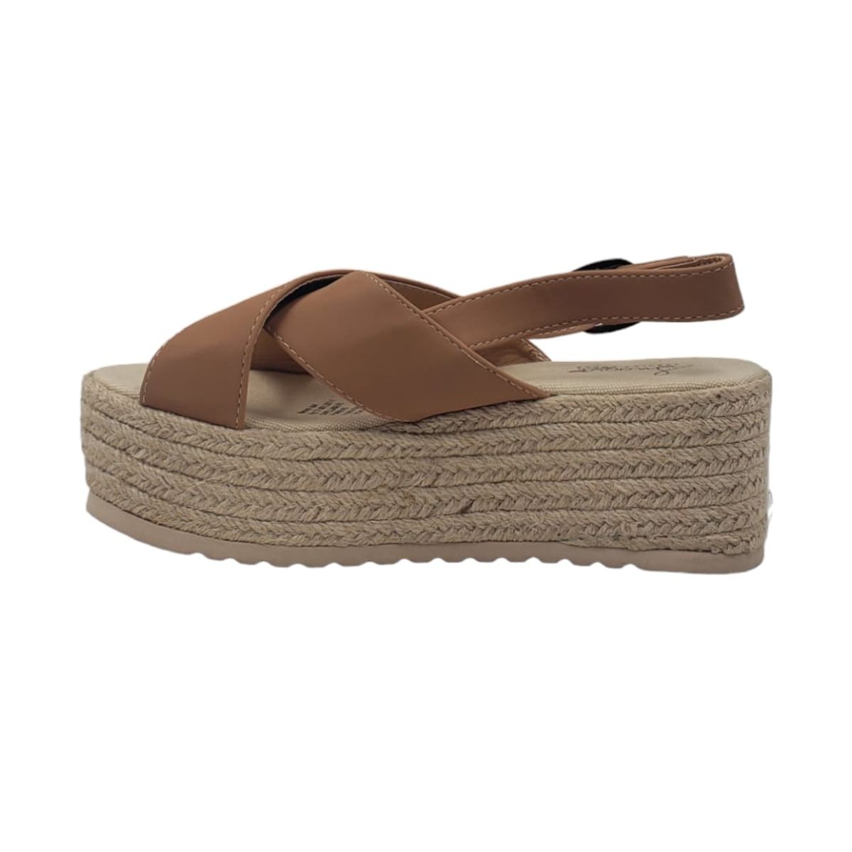 HERIEL - Sandalia Café Gamuza Plataforma