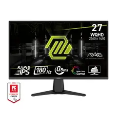 MSI - Monitor Gamer MAG 275QF 27 WQHD 180Hz Panel Rapid IPS 05ms