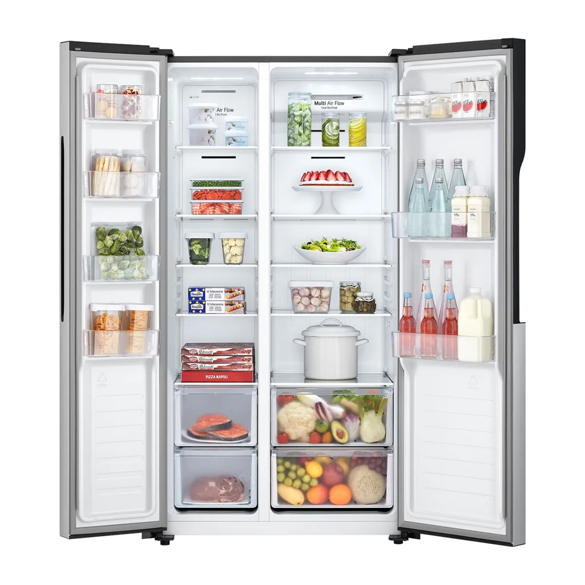 LG - Refrigerador Side by Side LG 509 Litros con Motor Smart Inverter Compressor GS51MPP