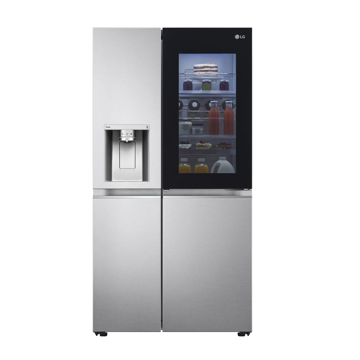 LG - Refrigerador Side by Side LG 598 Litros con Instaview™ GS66SXNC