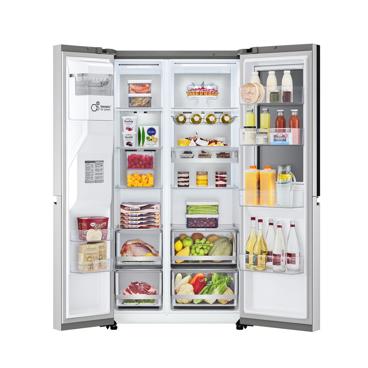LG - Refrigerador Side by Side LG 598 Litros con Instaview™ GS66SXNC