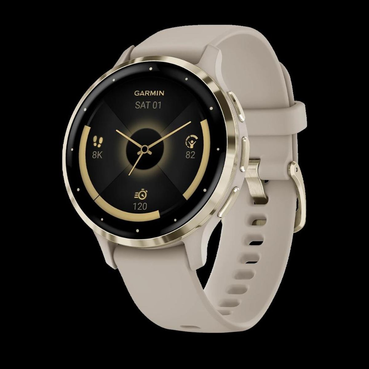 GARMIN - Smartwatch Venu 3S French Gray + Soft Gold