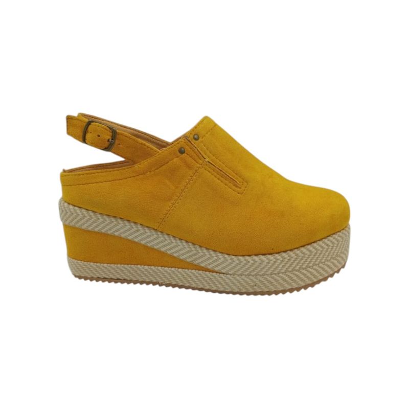 HERIEL - Zapato Panchita Amarillo Plataforma