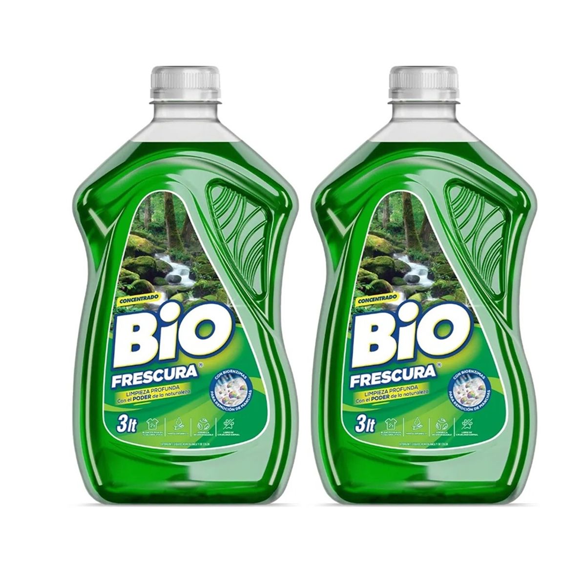 BIOFRESCURA - Pack X2 Detergente Liquido Bio Frescura Bosque Nativo 3l