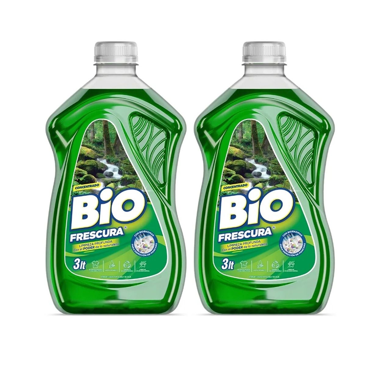 BIOFRESCURA - Pack X2 Detergente Liquido Bio Frescura Bosque Nativo 3l
