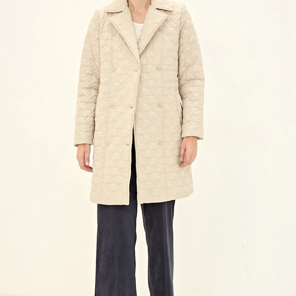 MA GRIFFE - Parka Beige Mujer Magriffe