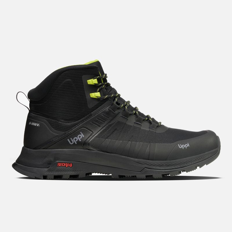 LIPPI - Zapatilla Hombre Vulcano Iron Stone Mid B-dry Negro / Amarillo Lippi