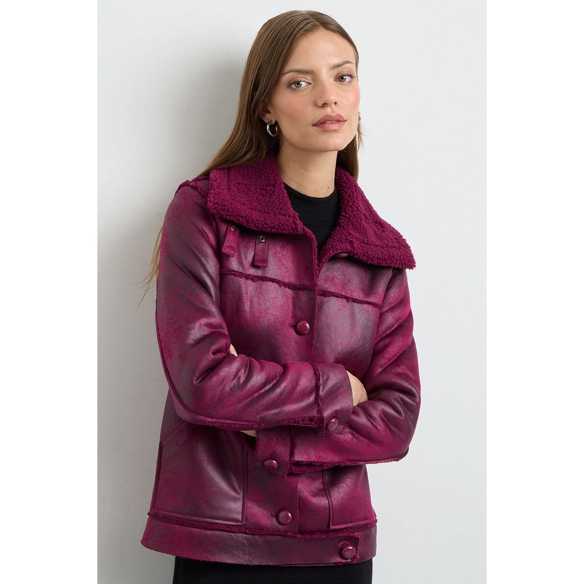 IO - Chaqueta Morado Mujer Io
