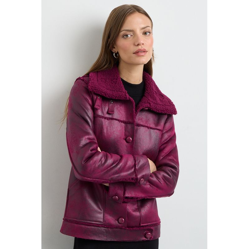 IO - Chaqueta Morada Mujer IO