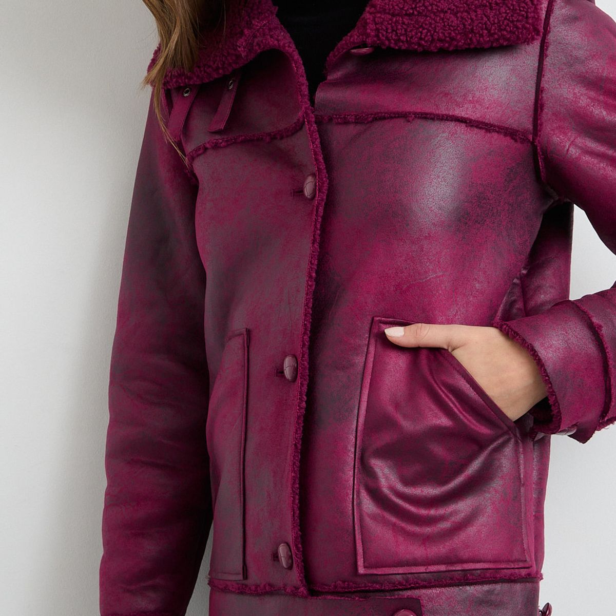 IO - Chaqueta Morado Mujer Io