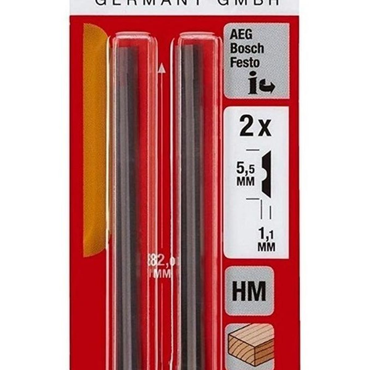 KWB - Set Cuchillas 82 Mm Repuesto Para Cepillo Einhell