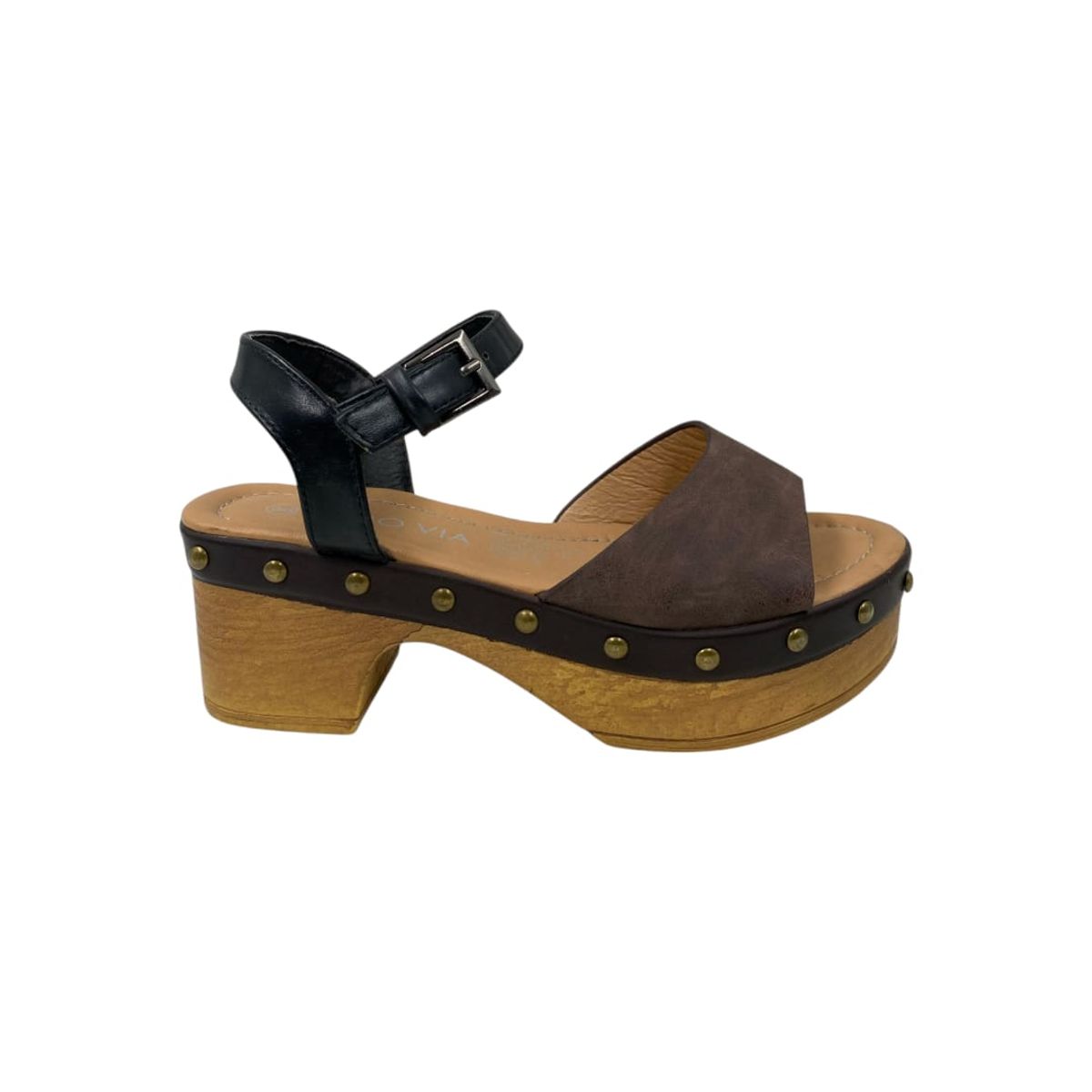 HERIEL - Sandalia Café Plataforma Mujer