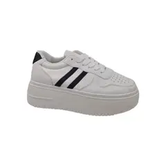 HERIEL - Zapatilla Blanca Plataforma