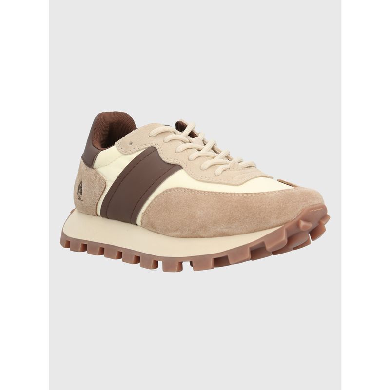 HUSH PUPPIES - Zapatilla Cuero Mujer Janet Beige HUSH PUPPIES