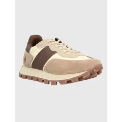 HUSH PUPPIES - Zapatilla Cuero Mujer Janet Beige