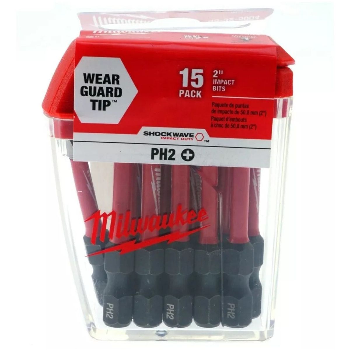 MILWAUKEE - Milwaukee Pack 15 Puntas 2 PuLG. Ph2 Shockwave Impact - E.o.