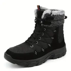 TIOZONEY - Botas de nieve con suela gruesa para hombre.