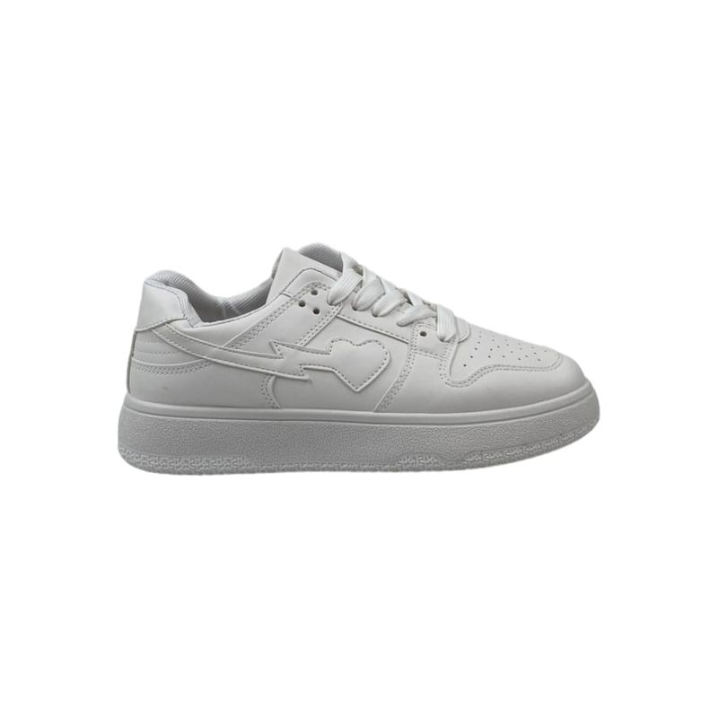 HERIEL - Zapatilla Blanca Plataforma Mujer
