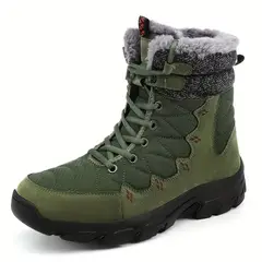 TIOZONEY - Botas de nieve con suela gruesa para hombre