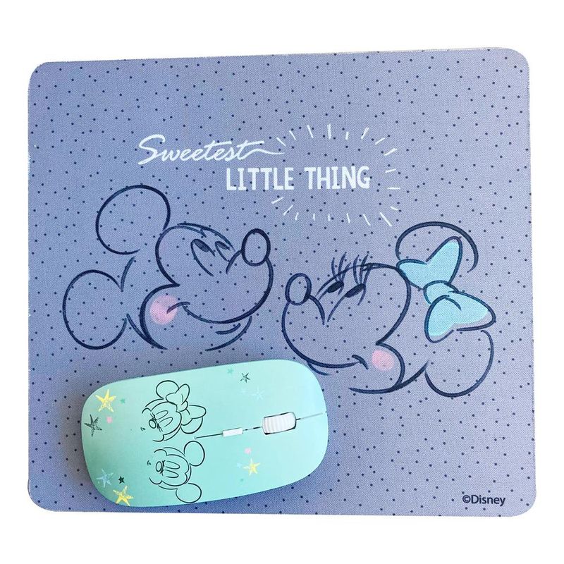 DISNEY - KIT MOUSE INALAMBRICO Y MOUSE PAD MICKEY 2