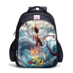 BLWOENS - NE ZHA Mochilas escolares - Negro