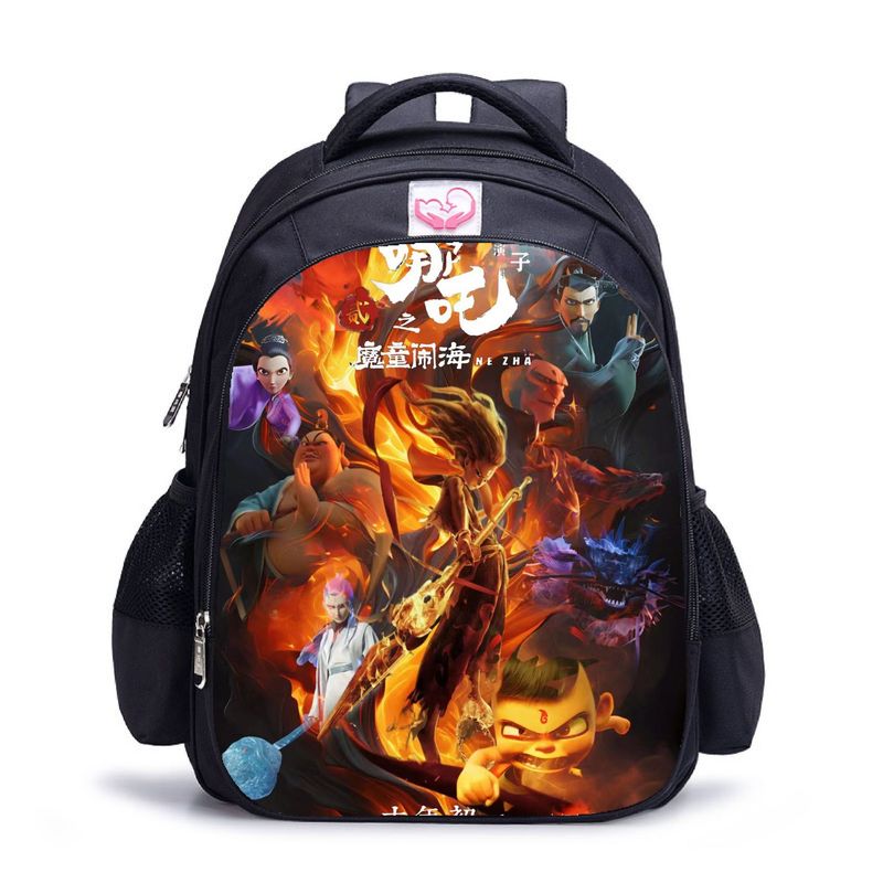 BLWOENS - NE ZHA Mochilas escolares - Negro