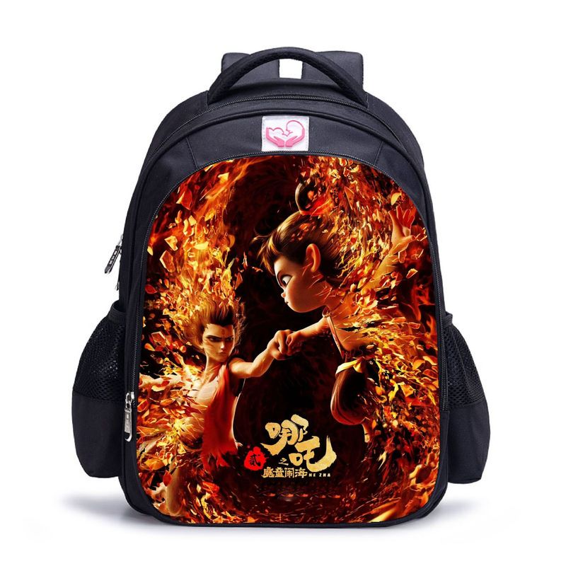 BLWOENS - NE ZHA Mochilas escolares - Negro