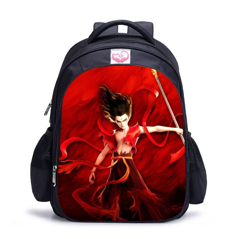 BLWOENS - NE ZHA Mochilas escolares - Negro