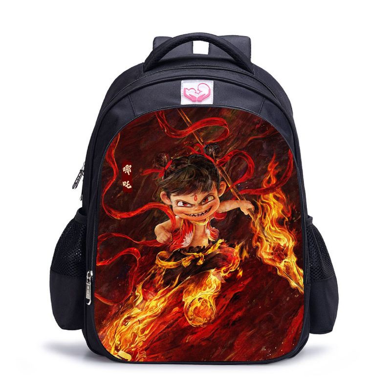 BLWOENS - NE ZHA Mochilas escolares - Negro