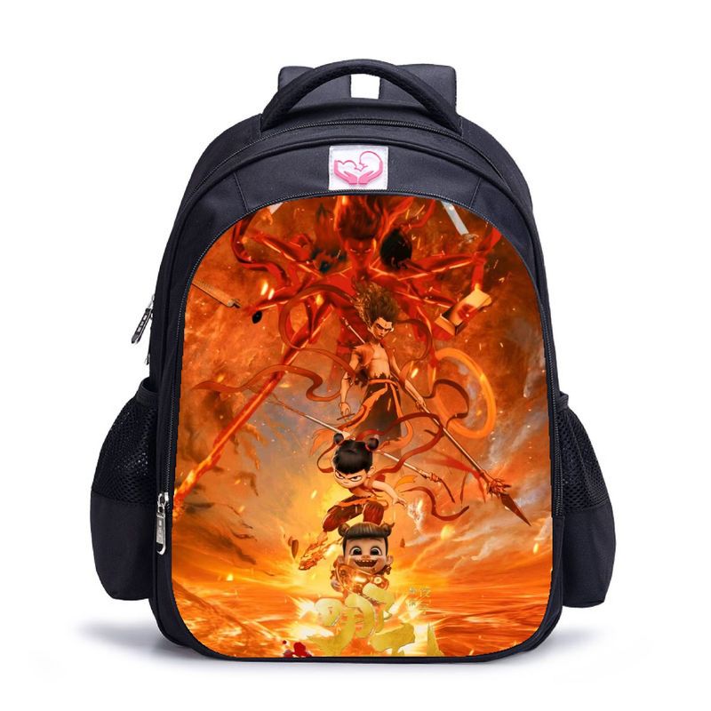 BLWOENS - NE ZHA Mochilas escolares - Negro