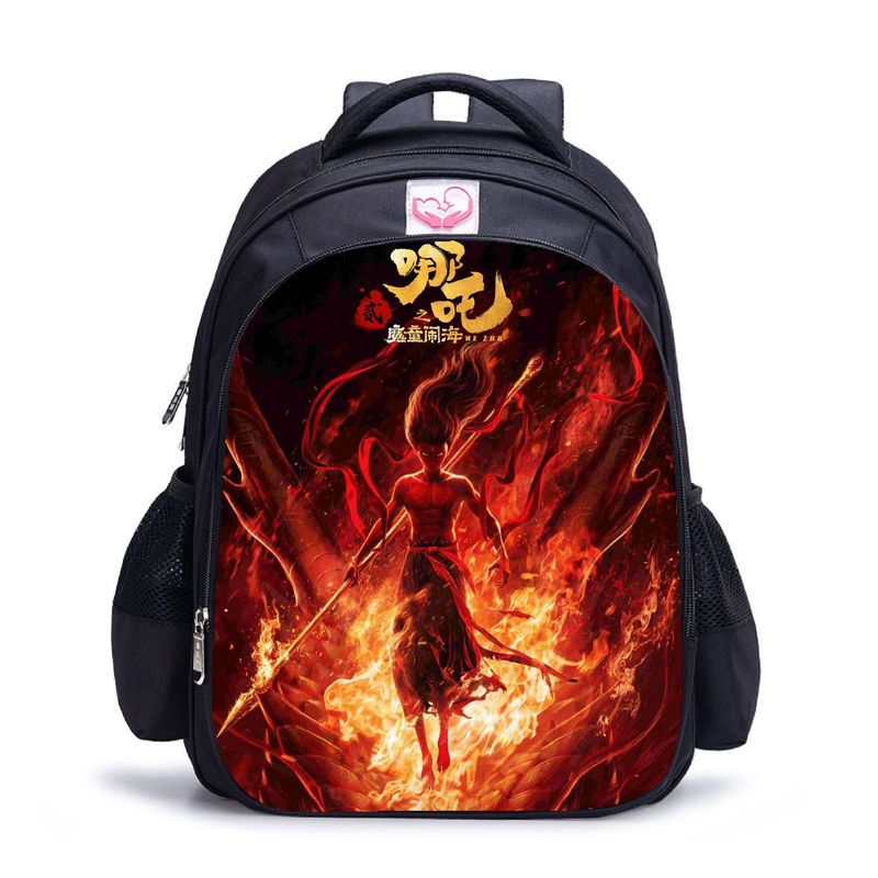 BLWOENS - NE ZHA Mochilas escolares - Negro