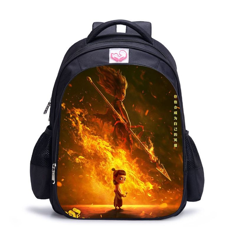 BLWOENS - NE ZHA Mochilas escolares - Negro