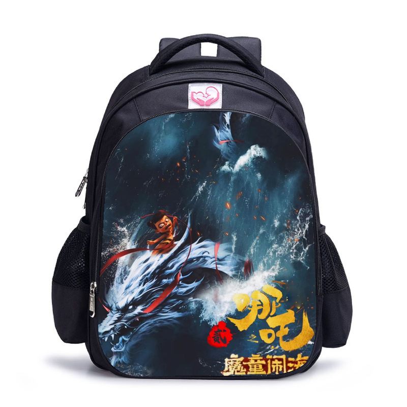 BLWOENS - NE ZHA Mochilas escolares - Negro