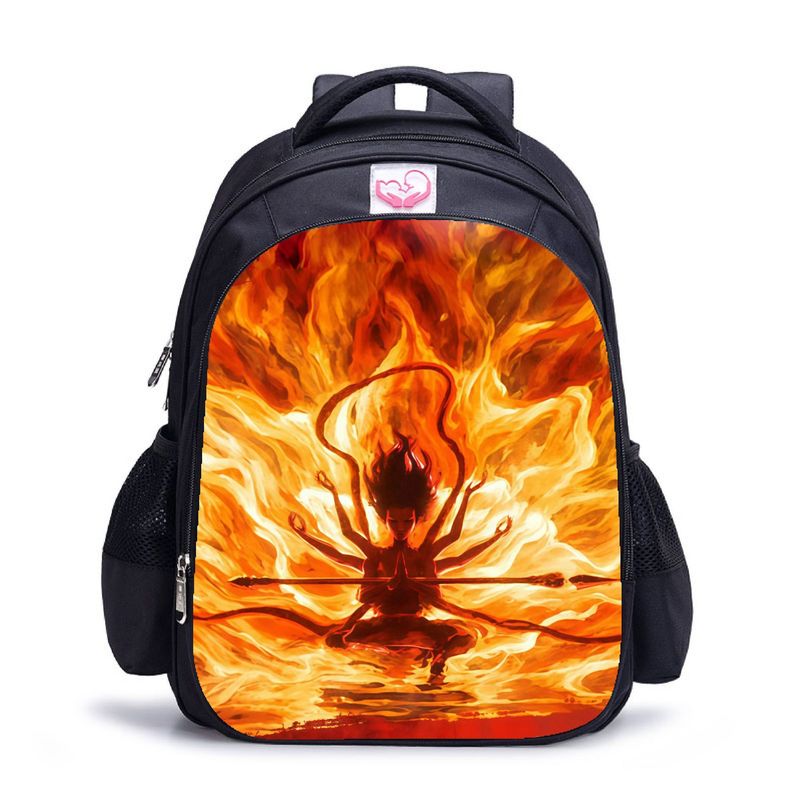 BLWOENS - NE ZHA Mochilas escolares - Negro