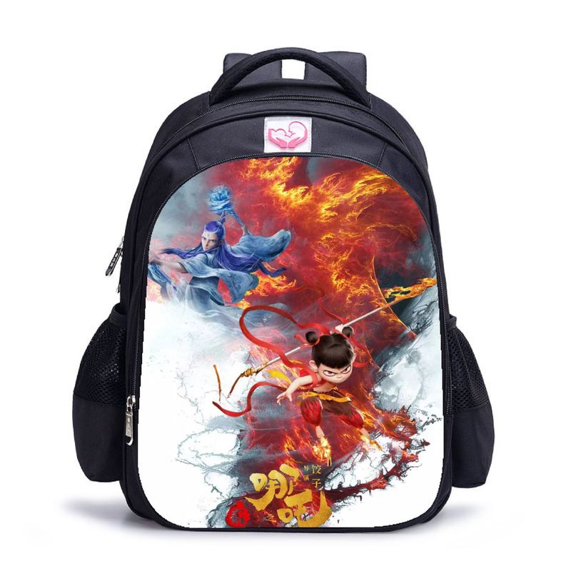 BLWOENS - NE ZHA Mochilas escolares - Negro