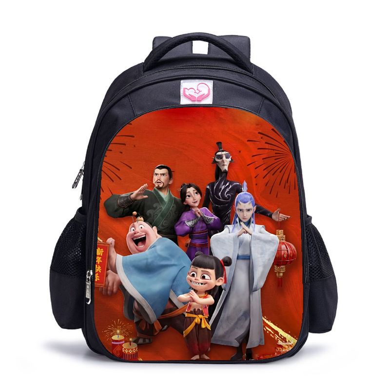 BLWOENS - NE ZHA Mochilas escolares - Negro