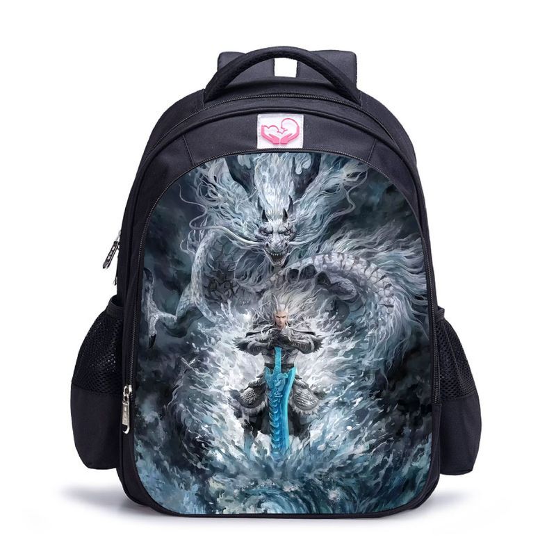 BLWOENS - NE ZHA Mochilas escolares - Negro