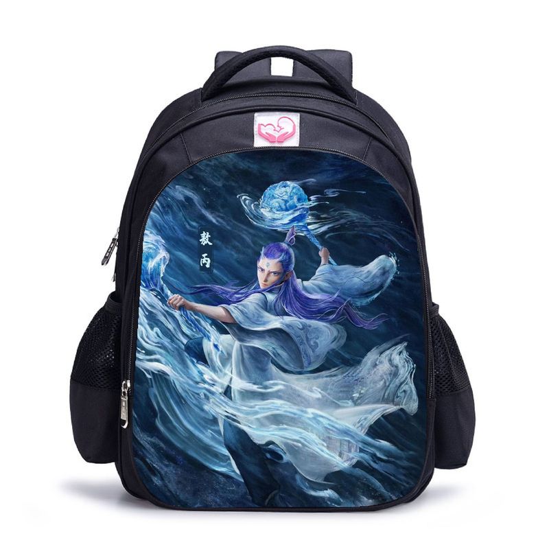 BLWOENS - NE ZHA Mochilas escolares - Negro