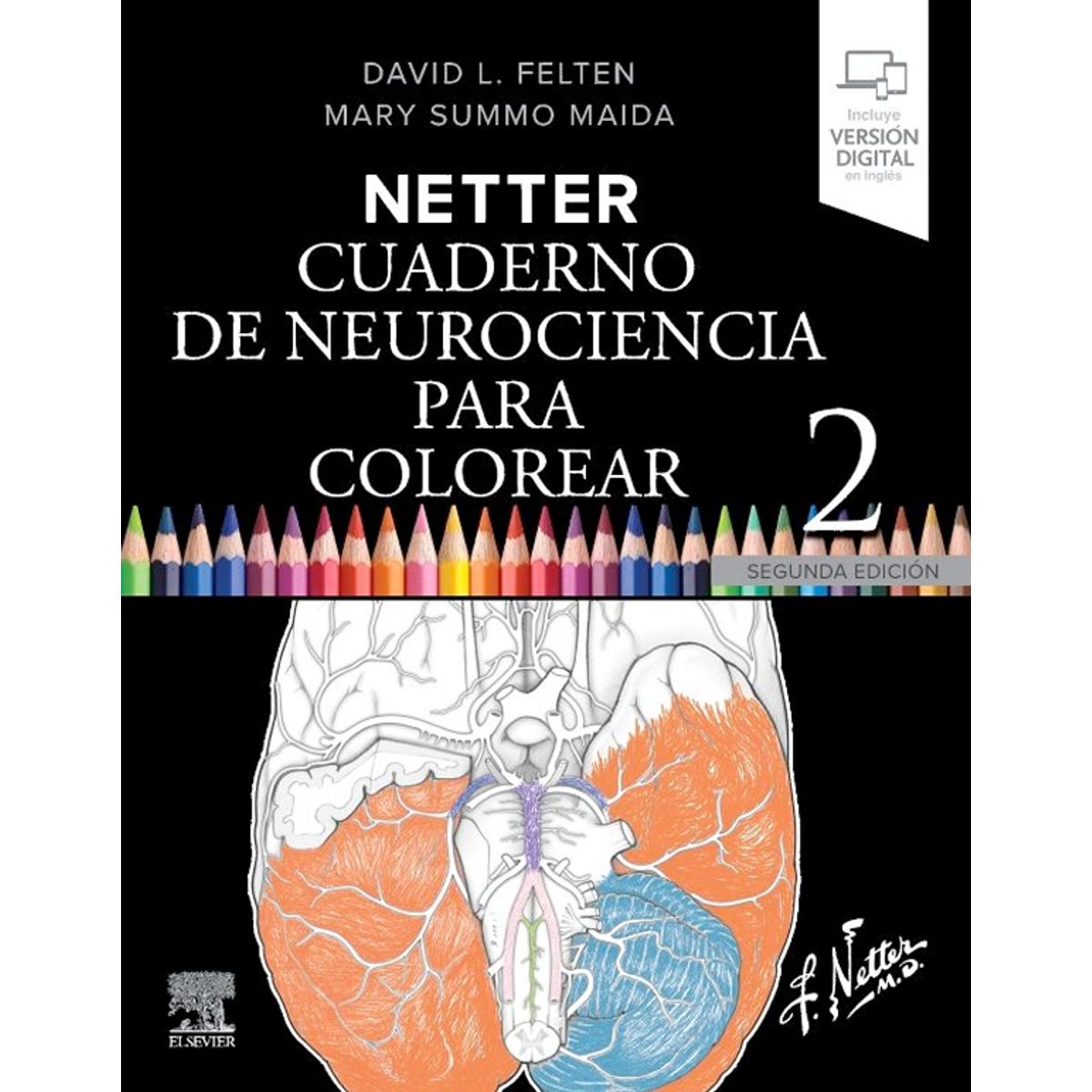 EDITORIAL MEDITERRANEO - Libro Netter. Cuaderno De Neurociencia Para Colorear 2Ed.