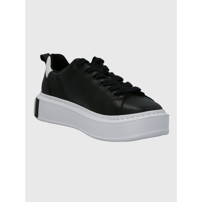 HUSH PUPPIES - Zapatilla Cuero Mujer Badajoz Negro HUSH PUPPIES